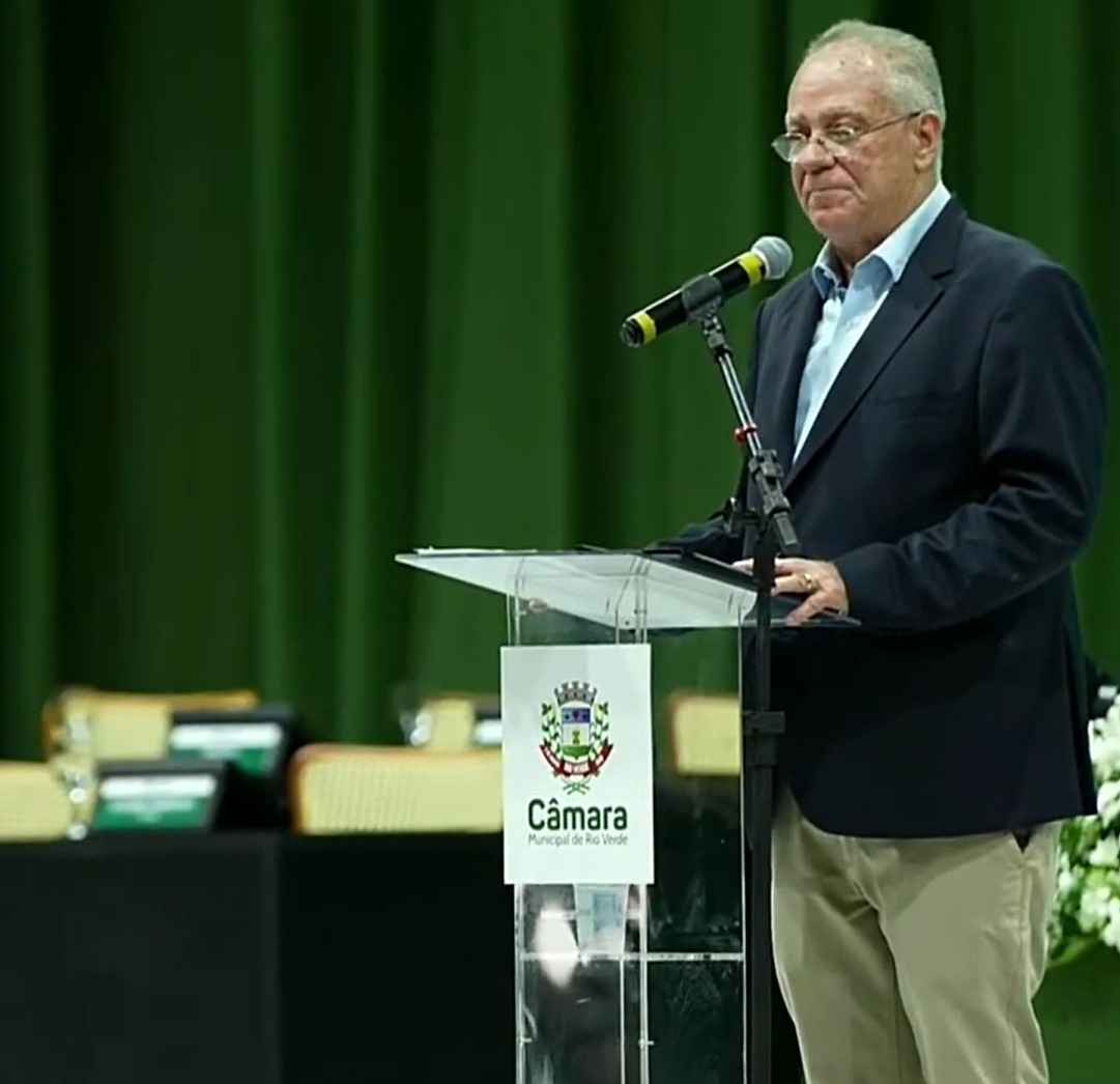 Paulo do Vale presta contas no final de seu mandato (Imagem: TV Câmara Rio Verde)